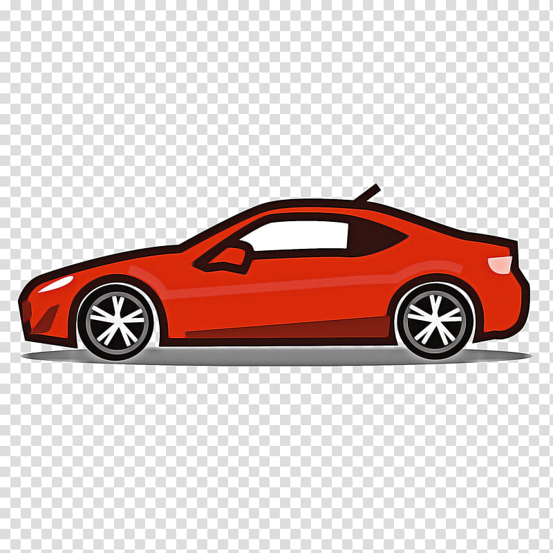 Cartoon Car, Sports Car, Acura, Vehicle, Compact Car, Land Vehicle, Red, Model Car transparent background PNG clipart