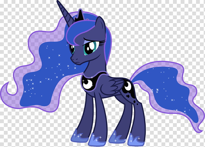 Sad Princess Luna, My Little Pony character transparent background PNG clipart