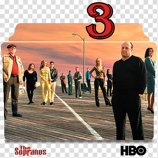 The Sopranos series and season folder icons, The Sopranos S ( transparent background PNG clipart