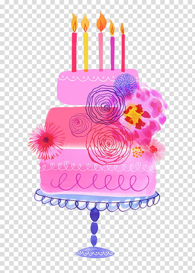 Pink Birthday Cake, Frosting Icing, Cupcake, Chocolate Cake, Birthday
, Painting, Layer Cake, Wedding Cake transparent background PNG clipart