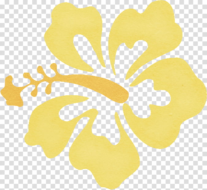 Summer s, yellow hibiscus art transparent background PNG clipart