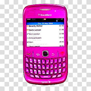 Elements , pink BlackBerry Sprint Bold  QWERTY phone transparent background PNG clipart