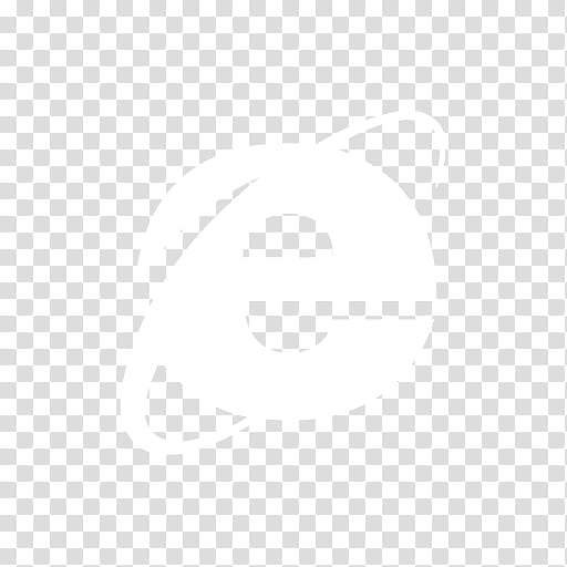 Black n White, Internet Explorer logo transparent background PNG clipart