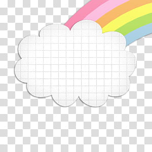 Cosas para tu marca de agua, rainbow and cloud transparent background PNG clipart