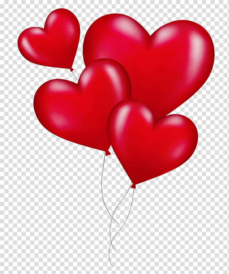 Human Heart, Watercolor, Paint, Wet Ink, Balloon, Love, Red, Valentines Day transparent background PNG clipart
