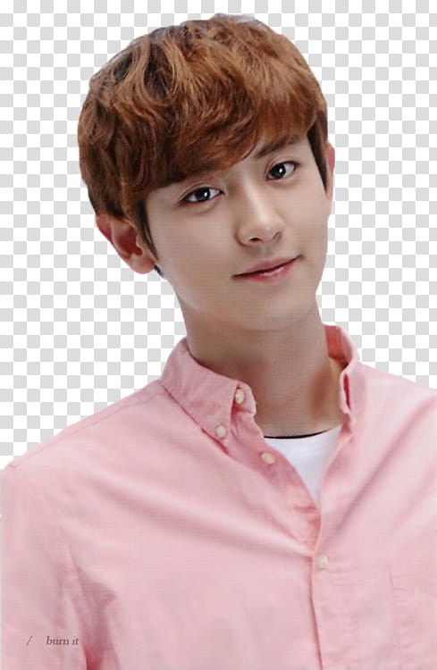 EXO, man in pink button-up top transparent background PNG clipart