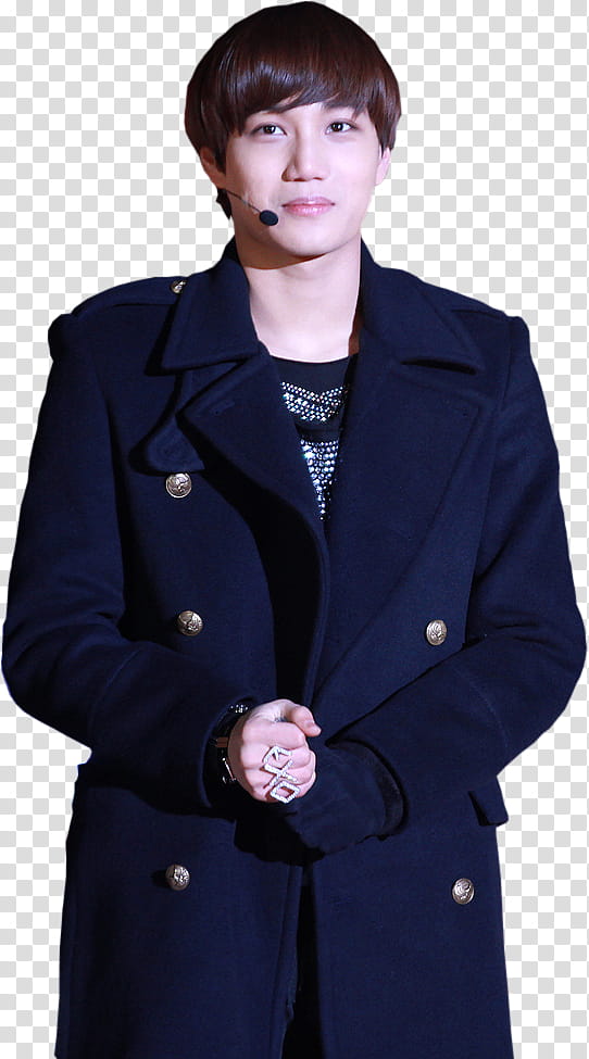 EXO K Kai, ma nwearing coate transparent background PNG clipart