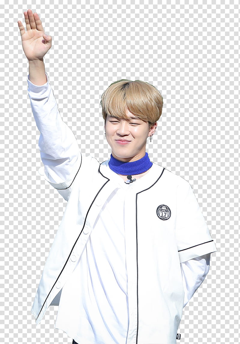 BTS JIMIN AND V P, person closing eyes while hands up in the air transparent background PNG clipart