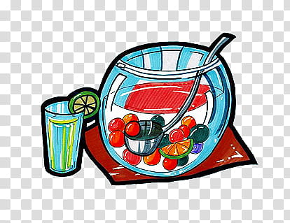COLORFUL FOOD PICS, fruit juice in bowl illustration transparent background PNG clipart