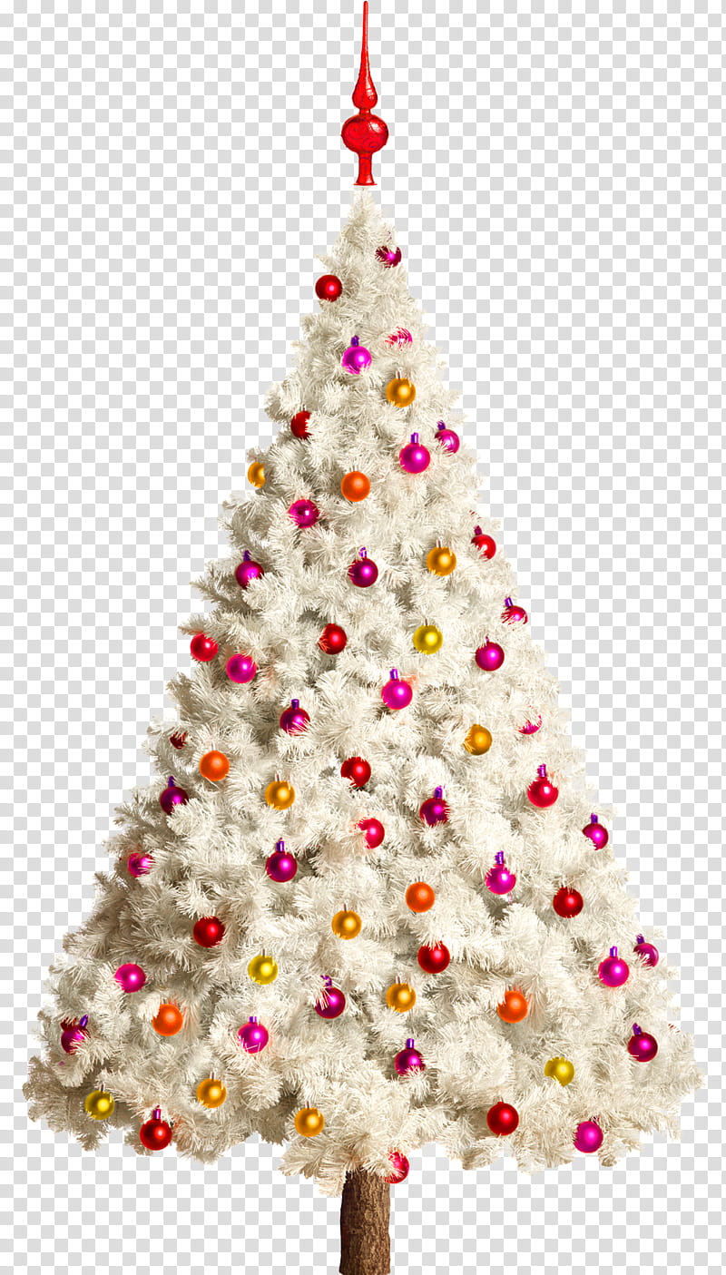 Xmas tree , white Christmas tree illustration transparent background PNG clipart