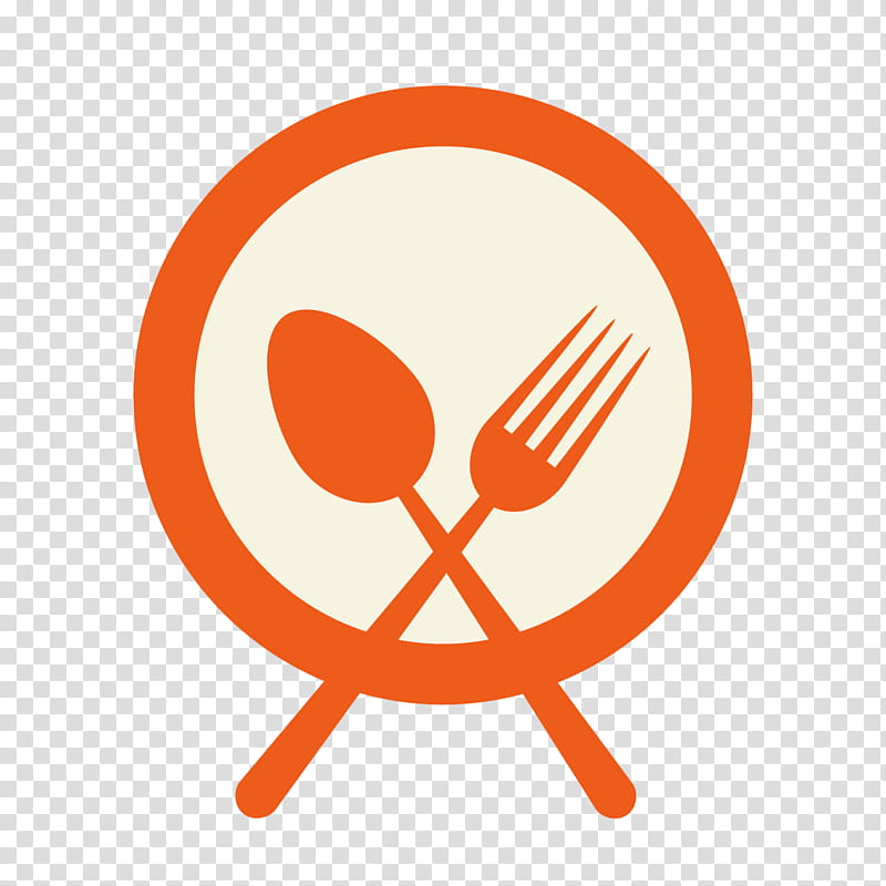 graphy Logo, Fork, Food, Spoon, Cutlery, Plate, Kitchen, Orange transparent background PNG clipart