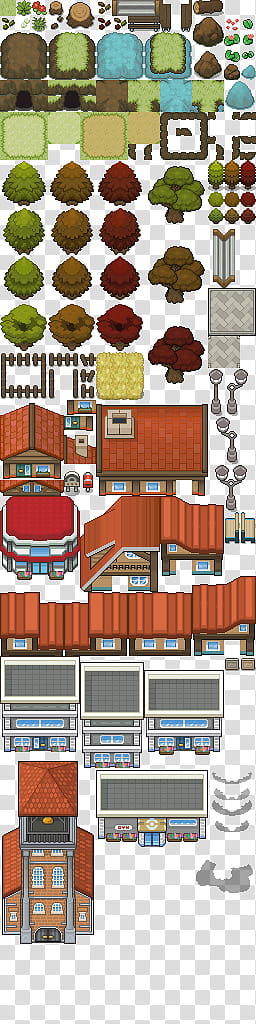 The OLD Poketherus Tileset transparent background PNG clipart