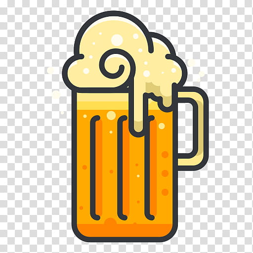 Beer, Symbol, Pictogram, Project, Yellow, Line, Side Dish transparent background PNG clipart