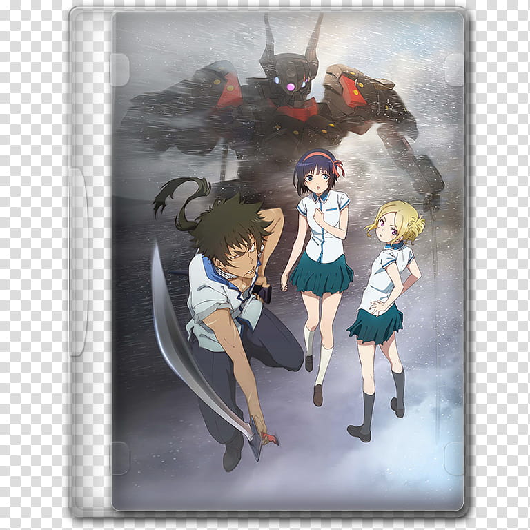 Anime  Spring Season Icon , Kuromukuro, v, anime character-themed folder transparent background PNG clipart