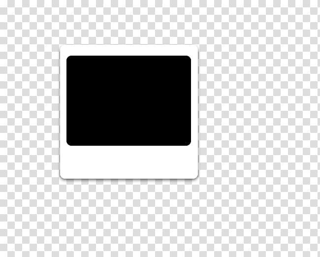 Polaroid Frames , white and black icon transparent background PNG clipart