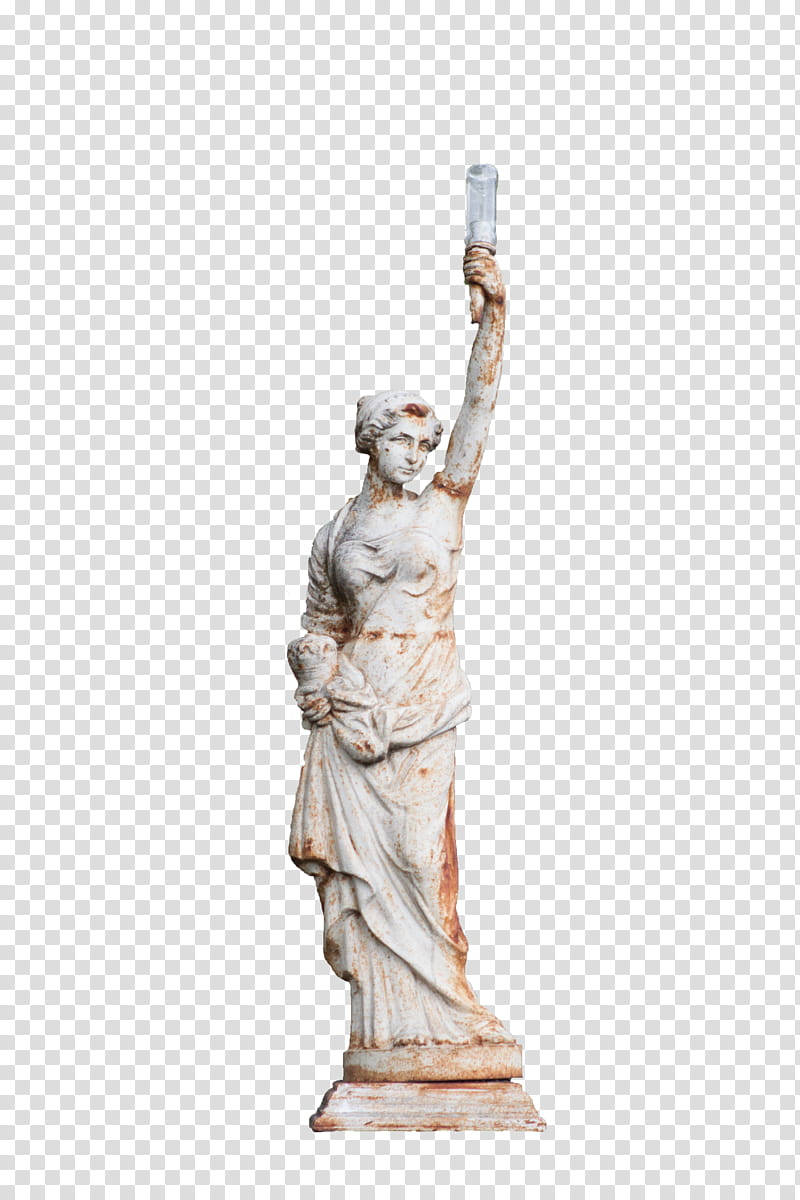 FREE MISS LIBERTY BA, woman lifting left arm sculpture transparent background PNG clipart