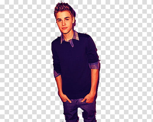 Justin Bieber in black long-sleeved shirt transparent background PNG clipart