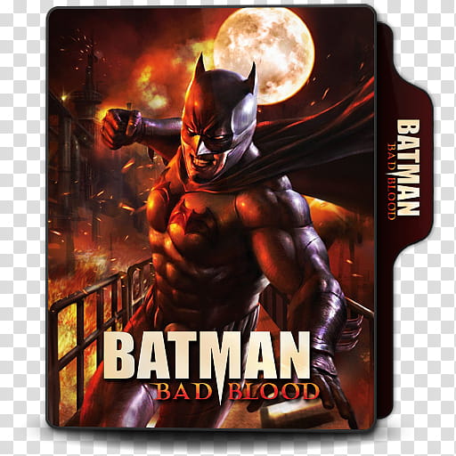 Movie Folder Icons Part , Batman, Bad Blood transparent background PNG clipart