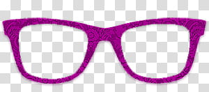 Pink, eyeglasses with purple frames illustration transparent background PNG clipart