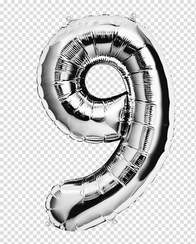 Numeros de globo, gray balloon transparent background PNG clipart