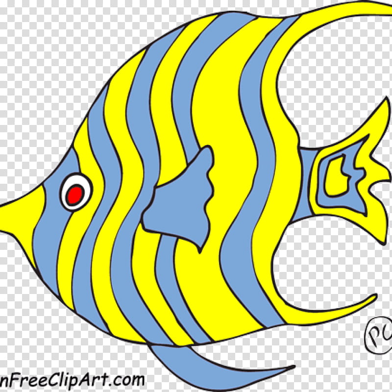 Fish, Drawing, Angelfish, Yellow, Pomacanthidae, Butterflyfish ...