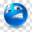 Very emotional emoticons , , blue smiley transparent background PNG clipart