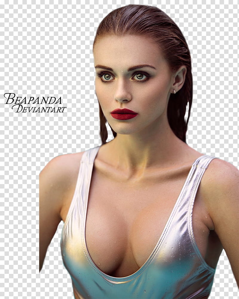 Holland Roden, woman's face transparent background PNG clipart