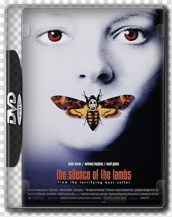 DVD Movie Case Icons, The-Silence-of-the-Lambs transparent background PNG clipart