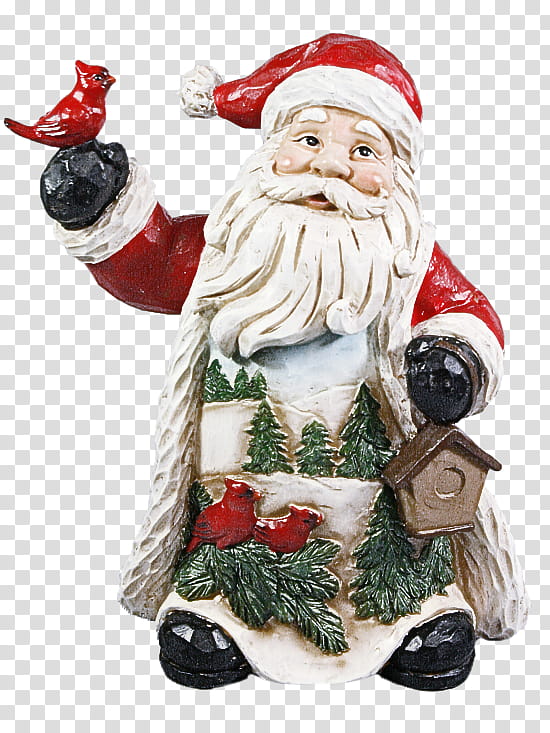 Santa claus, Holiday Ornament, Figurine, Statue, Christmas Ornament, Christmas , Garden Gnome, Interior Design transparent background PNG clipart