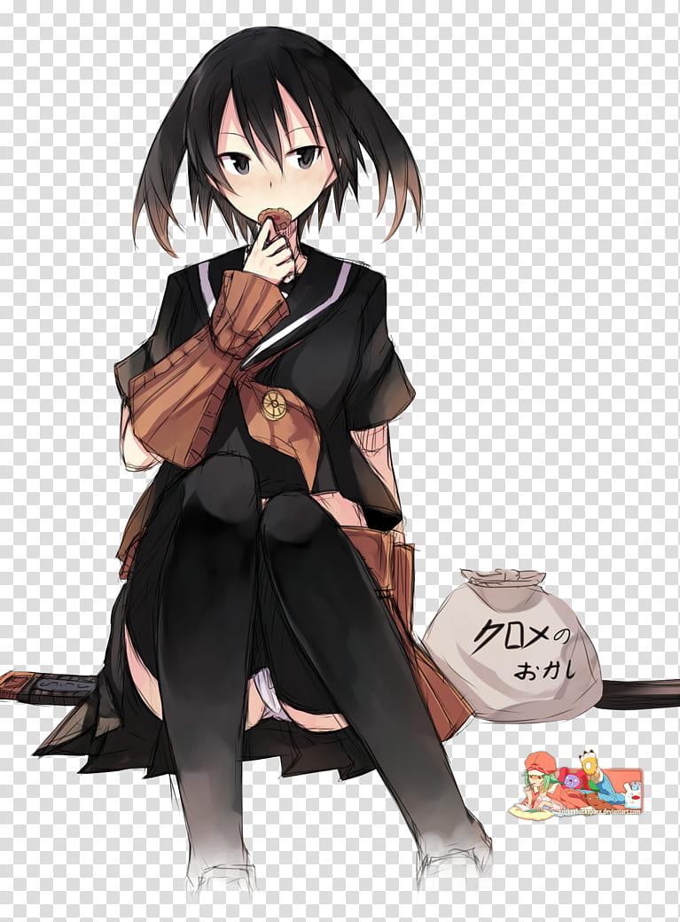 Kurome (Akame ga Kill!), Render, woman illustration transparent background PNG clipart