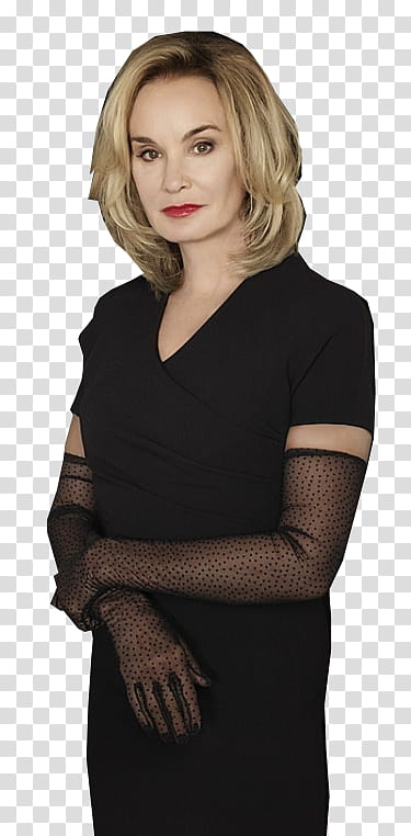 American Horror Story Coven, woman wearing black V-neck dress transparent background PNG clipart