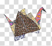 Origami Birds, multicolored origami transparent background PNG clipart
