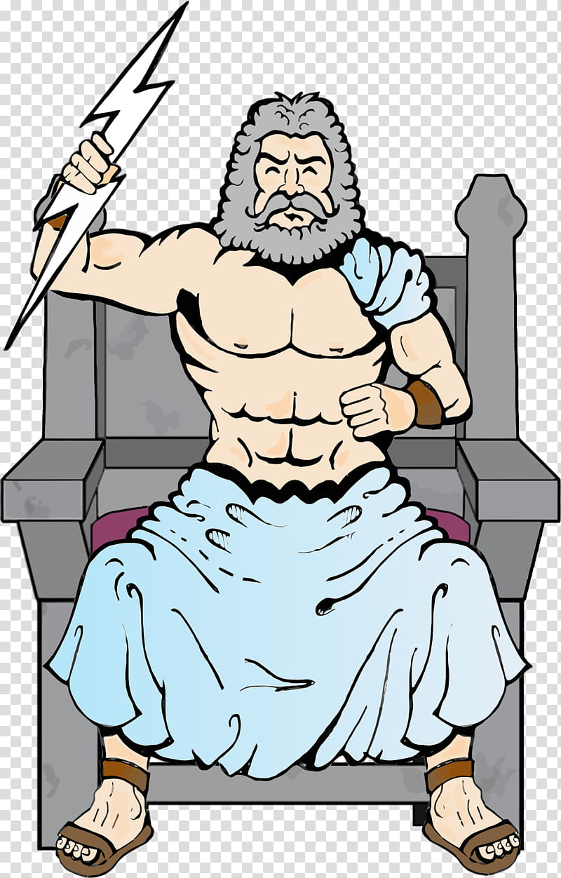 Zeus, Greek Mythology, Jupiter, Hera, Line Art, Deity, Cartoon transparent background PNG clipart