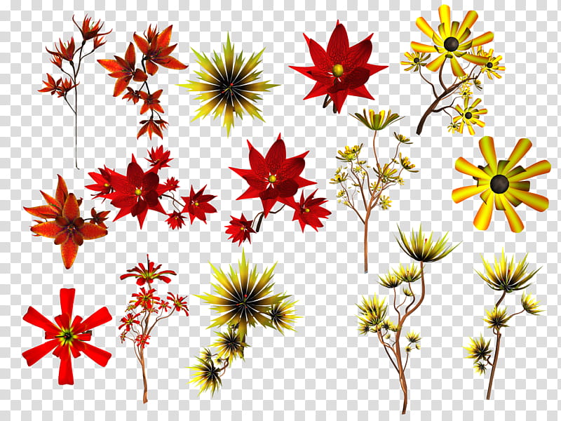 Lilies, assorted varieties of flowers transparent background PNG clipart