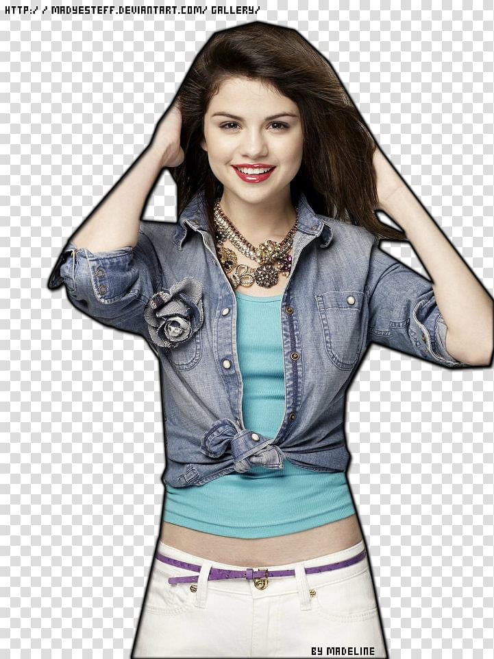 Selena Gomez mas un Texto transparent background PNG clipart