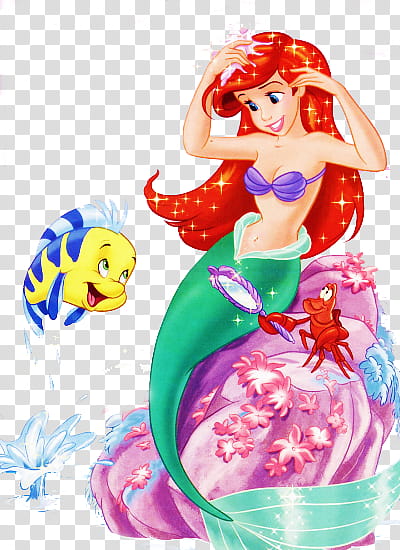 Disney Princess Ariel print textile transparent background PNG clipart