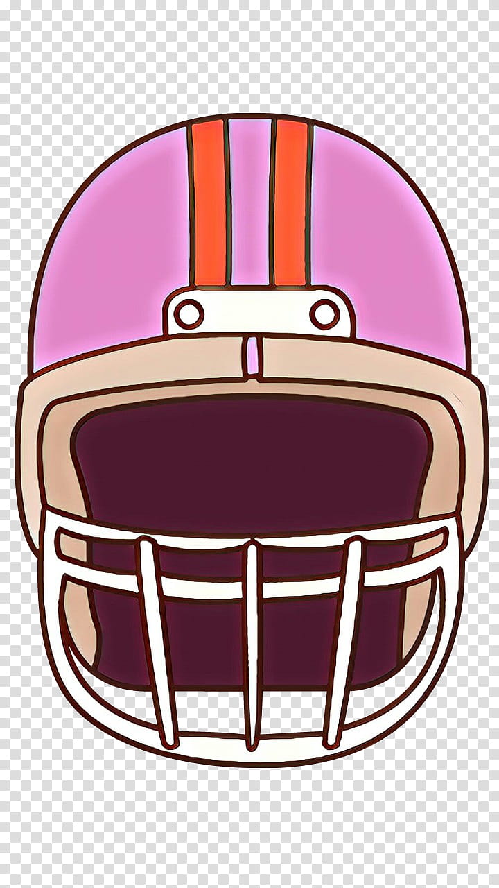 Football helmet, Cartoon, Sports Gear, Personal Protective Equipment, Clothing, Football Gear, Football Equipment, Pink transparent background PNG clipart