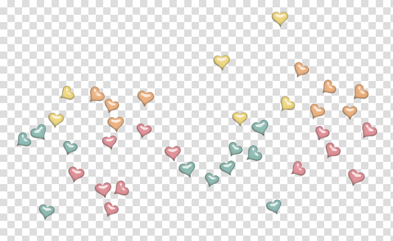 Candy Girl Elements, assorted-color hearts illustration transparent background PNG clipart