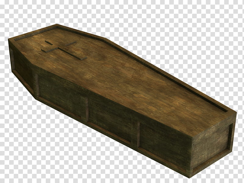 Coffin , closed brown wooden coffin transparent background PNG clipart