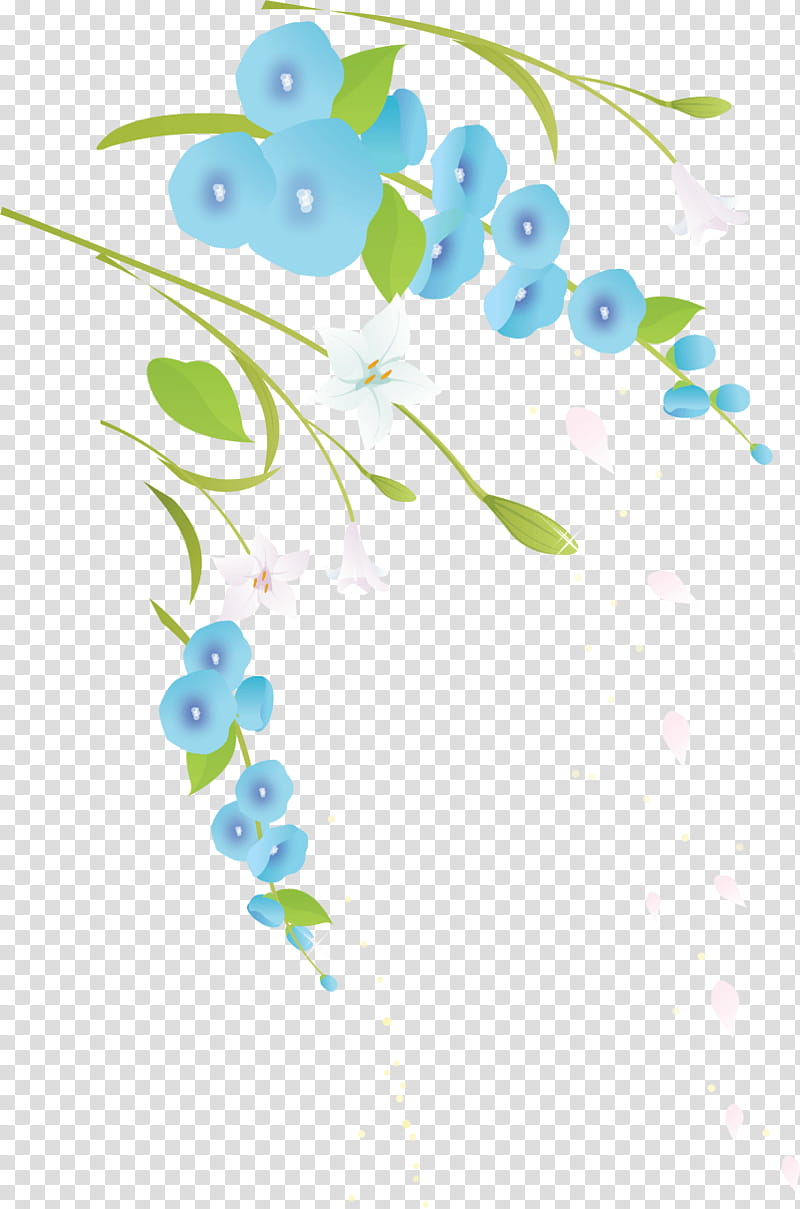 Rose Leaf, Blue, Ornament, Motif, Branch, Line, Petal, Circle transparent background PNG clipart