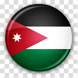 Flag Icons Asia, Jordan transparent background PNG clipart