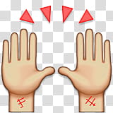 Emojis Editados, two hands illustration transparent background PNG clipart