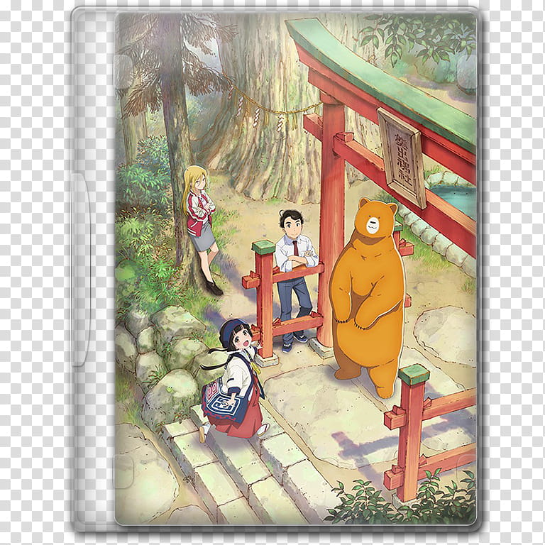 Anime  Spring Season Icon , Kumamiko; Girl Meets Bear, v, brown animated bear filename folder transparent background PNG clipart