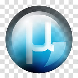 uTorrent Dock Icons , utorrent_blue_, uTorrent logo ball icon transparent background PNG clipart