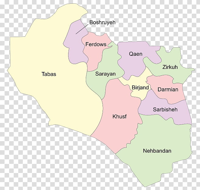 Map, Greater Khorasan, Qaen, Ferdows, Regions Of Iran, Razavi Khorasan Province, South Khorasan Province, Area transparent background PNG clipart