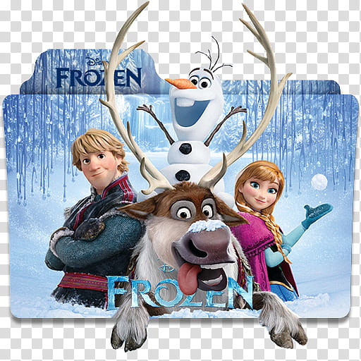 Disney Movies Folder Icon Collection Part , Frozen () v transparent background PNG clipart