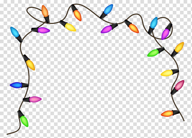 multicolored string light transparent background PNG clipart