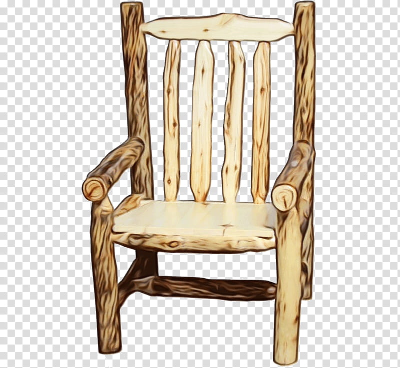 chair furniture wood outdoor furniture room, Watercolor, Paint, Wet Ink, Hardwood, Plant transparent background PNG clipart
