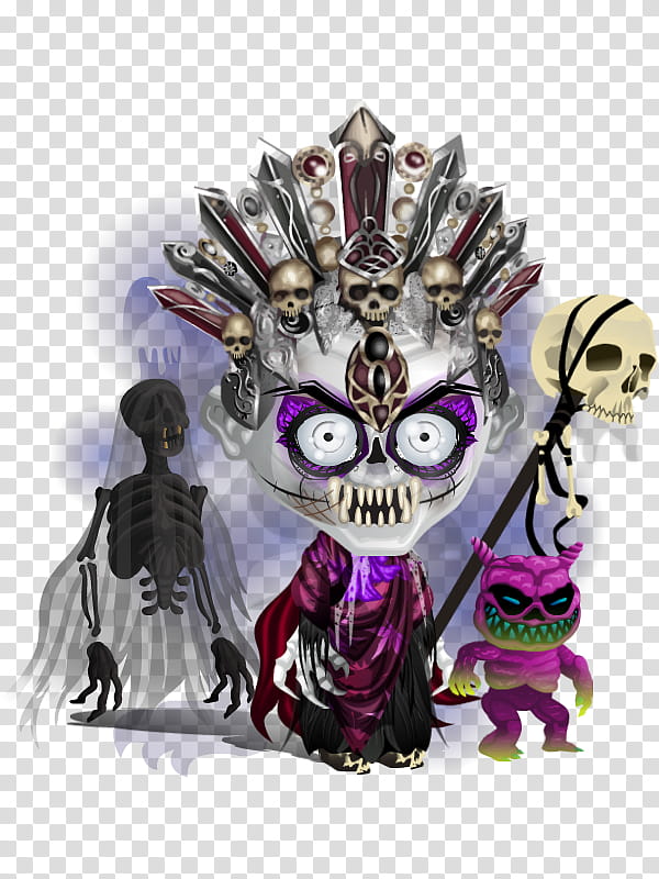 Skull, Character, Purple, Violet, Costume, Animation transparent background PNG clipart