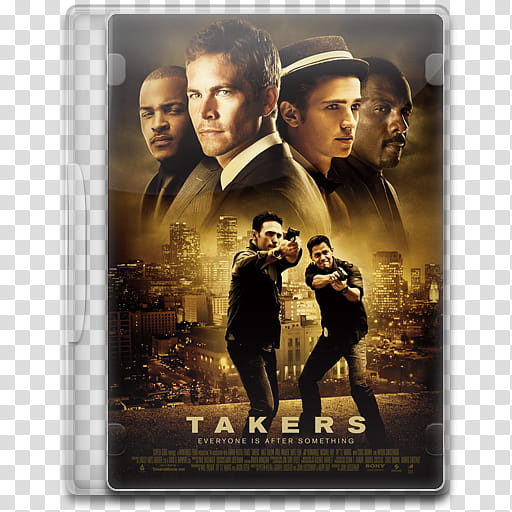 Movie Icon , Takers, Takers DVD case transparent background PNG clipart